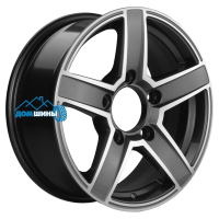 Комплект литых дисков Khomen Wheels KHW1614 (Niva 4x4) 6.5x16/5x139.7 ET40 D98.5 gray-fp