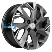 Комплект литых дисков Khomen Wheels KHW1402 (Corolla/X-RAY/Logan) 5.5x14/4x100 ET43 D60.1 gray-fp