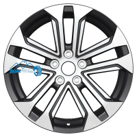 Комплект литых дисков Khomen Wheels KHW1803 7x18/5x114.3 ET48.5 D67.1 black-fp