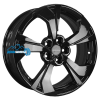 Комплект литых дисков Khomen Wheels KHW1724 (Jac/Москвич 3) 7x17/5x108 ET40 D54.1 black