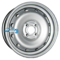 Комплект штампованных дисков ТЗСК Renault Logan 5.5x14/4x100 ET43 D60.1 серебро