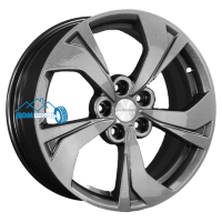 Комплект литых дисков Khomen Wheels KHW1724 (Jac/Москвич 3) 7x17/5x108 ET40 D54.1 gray