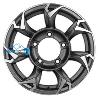 Комплект литых дисков Khomen Wheels KHW1505 5.5x15/5x139.7 ET5 D108.1 gray-fp