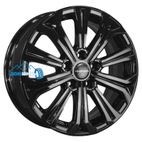 Комплект литых дисков Khomen Wheels KHW1610 (Mitsubishi) 6.5x16/5x114.3 ET46 D67.1 black