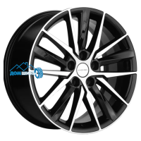 Комплект литых дисков Khomen Wheels KHW1807 (Tugella/Jaguar XF/F-Pace) 8x18/5x108 ET46 D63.4 black-fp