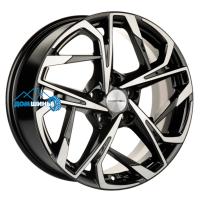 Комплект литых дисков Khomen Wheels KHW1716 7x17/5x114.3 ET45 D60.1 black-fp