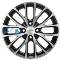 Комплект литых дисков Khomen Wheels KHW1506 (XRay) 6x15/4x100 ET37 D60.1 black-fp