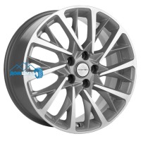 Комплект литых дисков Khomen Wheels KHW1804 (Tugela/Jaguar F-Pace) 7.5x18/5x108 ET46 D63.4 f-silver-fp