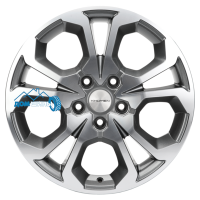 Комплект литых дисков Khomen Wheels KHW1711 (Ceed) 6.5x17/5x114.3 ET50 D67.1 gray-fp