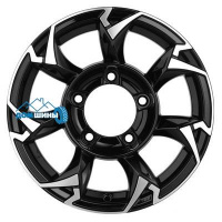 Комплект литых дисков Khomen Wheels KHW1505 (Jimny) 5.5x15/5x139.7 ET5 D108.1 black-fp