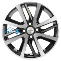 Комплект литых дисков Khomen Wheels KHW1609 6x16/4x100 ET50 D60.1 black-fp