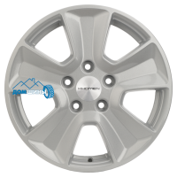 Комплект литых дисков Khomen Wheels KHW1601 (Duster) 6.5x16/5x114.3 ET50 D66.1 f-silver