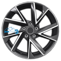 Комплект литых дисков Khomen Wheels KHW1714 (Teana) 7x17/5x114.3 ET45 D66.1 black-fp