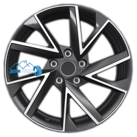 Комплект литых дисков Khomen Wheels KHW1714 (Kodiaq) 7x17/5x112 ET40 D57.1 black-fp