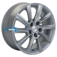 Комплект литых дисков Khomen Wheels KHW1507 6x15/5x100 ET40 D57.1 silver-fp