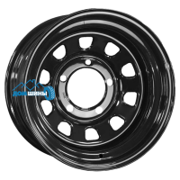 Комплект штампованных дисков ZEPP 4х4 УАЗ Semicircle 7x16/5x139.7 ET30 D110 gloss black