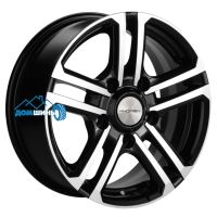Комплект литых дисков Khomen Wheels KHW1602 (Niva 4x4 Bronto) 6.5x16/5x139.7 ET35 D98.5 black-fp