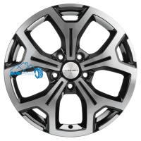 Комплект литых дисков Khomen Wheels KHW1710 6.5x17/5x114.3 ET50 D66.1 black-fp