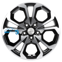 Комплект литых дисков Khomen Wheels KHW1711 (Arkana/Kaptur) 6.5x17/5x114.3 ET50 D66.1 black-fp