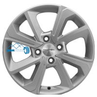 Комплект литых дисков Khomen Wheels KHW1501 (Logan) 6x15/4x100 ET40 D60.1 f-silver