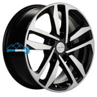 Комплект литых дисков Khomen Wheels KHW1612 (Toyota/Suzuki) 6.5x16/5x114.3 ET45 D60.1 black-fp