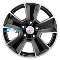 Комплект литых дисков Khomen Wheels KHW1601 6.5x16/5x114.3 ET50 D66.1 black-fp