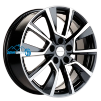 Комплект литых дисков Khomen Wheels KHW1802 (Dargo/Jolion) 7x18/5x114.3 ET37 D66.5 black-fp