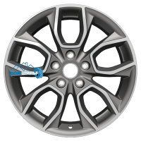 Комплект литых дисков Khomen Wheels KHW1713 7x17/5x114.3 ET51 D67.1 gray-fp