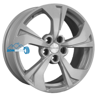 Комплект литых дисков Khomen Wheels KHW1724 (Jac/Москвич 3) 7x17/5x108 ET40 D54.1 f-silver