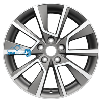 Комплект литых дисков Khomen Wheels KHW1802 7x18/5x114.3 ET48.5 D67.1 gray-fp