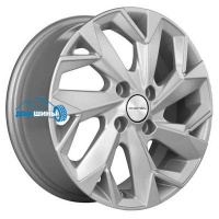 Комплект литых дисков Khomen Wheels KHW1402 (Corolla/X-RAY/Logan) 5.5x14/4x100 ET43 D60.1 f-silver