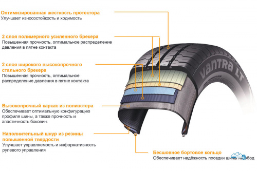 Hankook Vantra LT RA18 225/75 R16C 121/120R