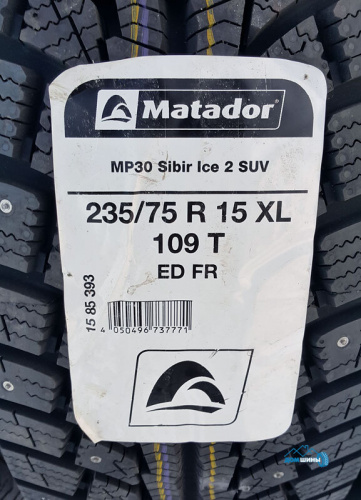 Matador MP30 Sibir Ice 2 SUV 235/70 R16 106T TL FR ED (шип.)