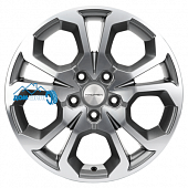 Комплект литых дисков Khomen Wheels KHW1711 (Coolray) 6.5x17/5x114.3 ET45 D54.1 black-fp